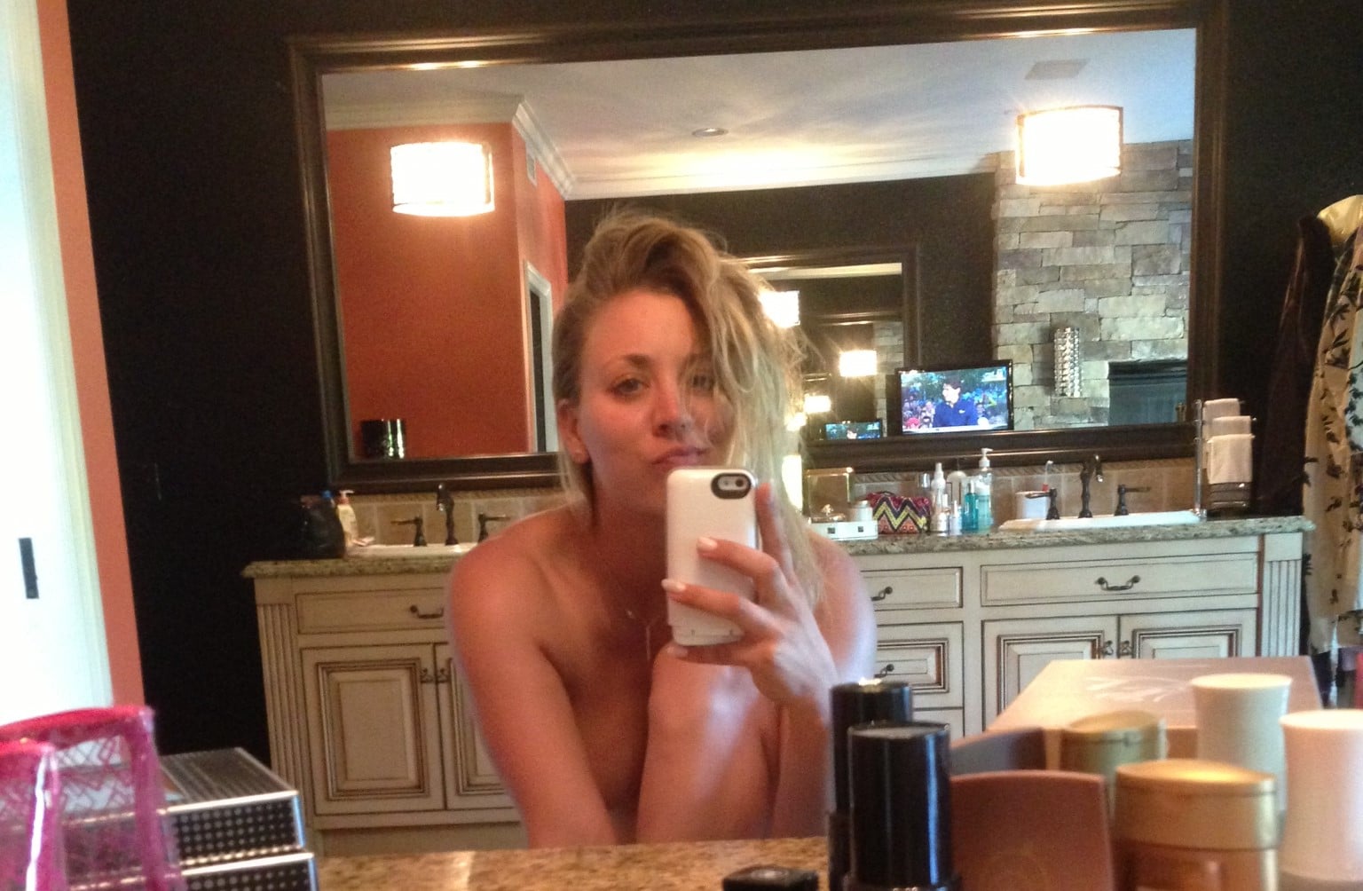 Frappening kaley cuoco Exposed Kaley