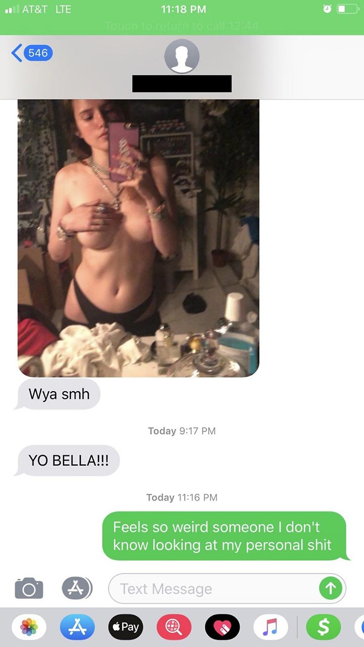 Bella Thorne nude leak