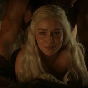 Emilia Clarke in GOT getting pounded from behind