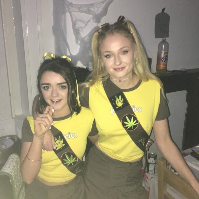 Maisie Williams and Sophie Turner Halloween