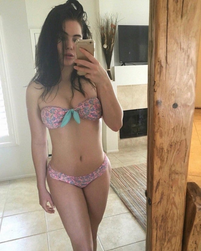 McKayla Maroney in a skimpy bikini taking a selfie