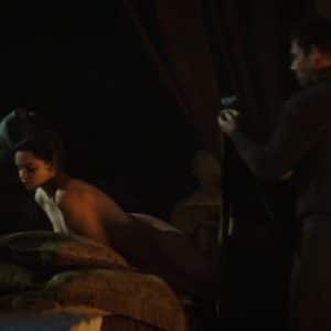 Emilia Clarke bent over naked in movie Voice from the Stone