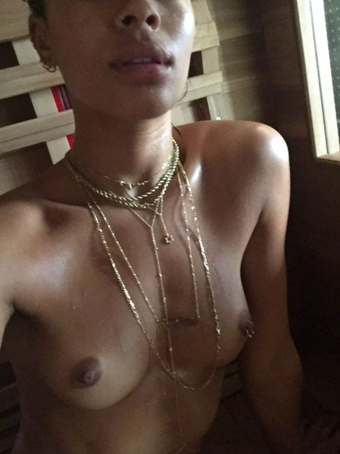 Sami Miro nude in a sauna