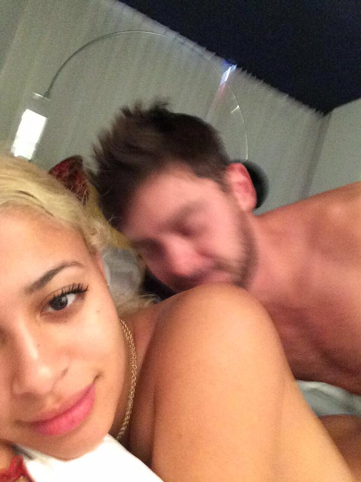 Sami Miro topless in bed with Zac Efron
