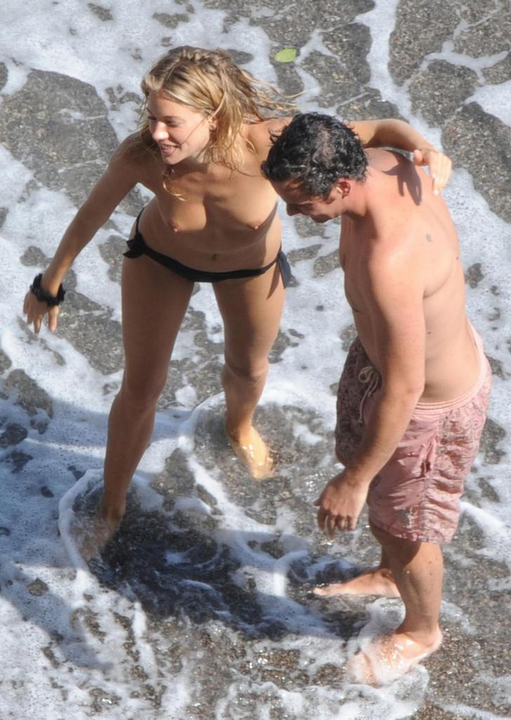 Sienna Miller topless pic view from above