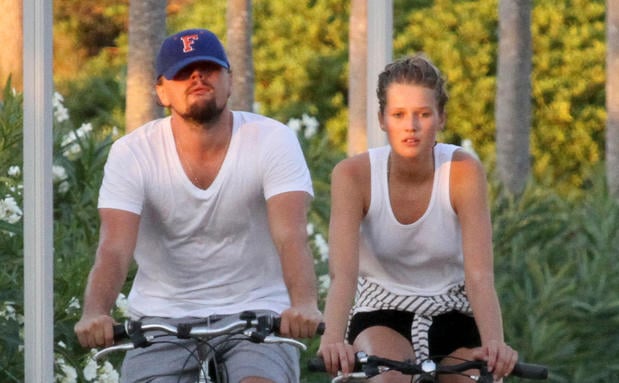 Leonardo and Toni riding bikes