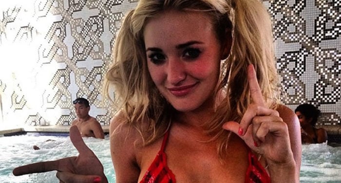 AJ Michalka selfie pigtails